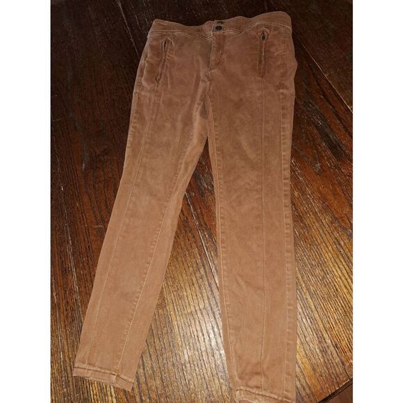 LOFT Pants - Size 6 28 LOFT Made and Loved Double Button Zip Pockets Brown Pants Mid Rise
